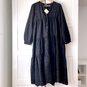 MATTA NY YAMINI EMBROIDERED DRESS IN BLACK
NWT s. S